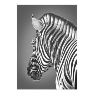 Abstract Black White Line Zebra Canvas Art - Image 5