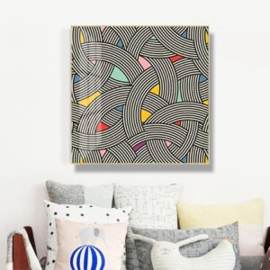 Abstract Rattan Lines Canvas Art - Image 5