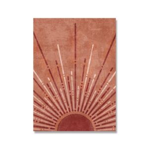 Abstract Sun Moon Meditation Canvas Art - Image 7