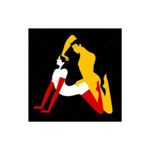 Alphabetical Kama Sutra Sex Position Canvas Art - Image 6