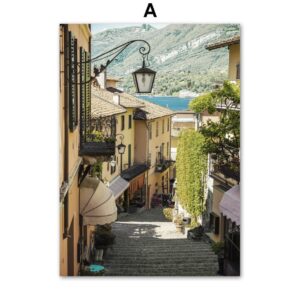 Architecture Mountain Promenade Canvas Art - Image 5