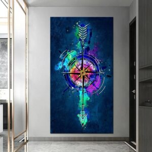 Arrow Compass Canvas Art - Image 2