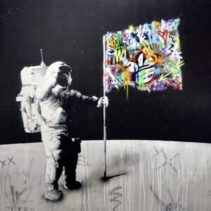 Astronaut Moon Landing Canvas Art - Image 3