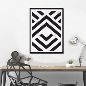 Aztec Chevron Geometric Canvas Art - Image 2