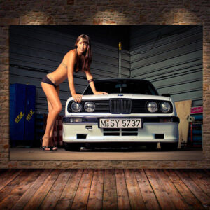 B-M-W E30 Super Racing Car Canvas Art - Image 7