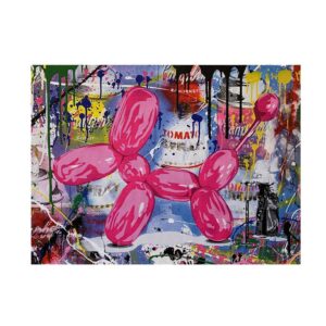 Balloon Dog Graffiti Pop Canvas Art - Image 8