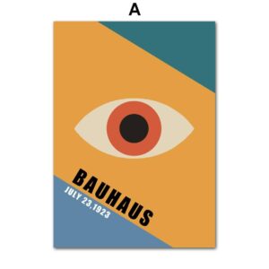 Bauhaus Geometric Abstract Line Pattern Canvas Art - Image 6