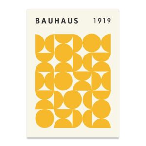 Bauhaus Geometry Abstract Painting Canvas Art - Image 7