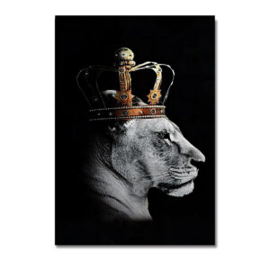 Black Lion King And Queen Canvas Art - Image 7
