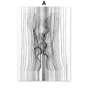 Black and White Erotica Canvas Art - Image 4