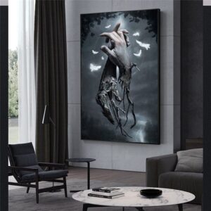 Black and White Hand Painting - Image 2