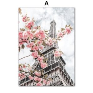 Blossom Eiffel Tower Canvas Art - Image 5