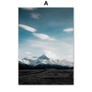 Blue Sea Forest Sky Life Canvas Art - Image 5