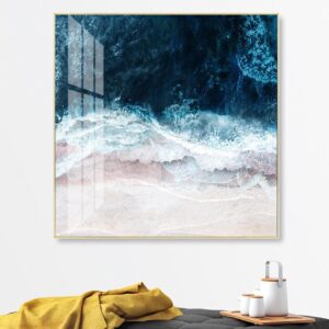 Blue Sea Wave Canvas Art - Image 4