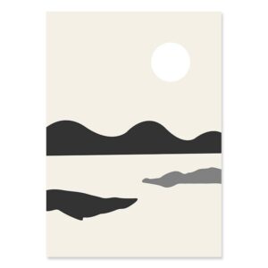 Boho Abstract Line Geometric Gallery Wall Canvas Art - Image 5