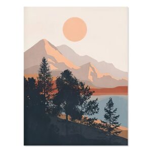 Boho Lakeview Painting Canvas Art - Image 8
