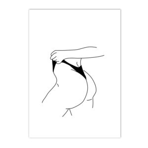 Boho Sexy Woman in Bikini Canvas Art - Image 6