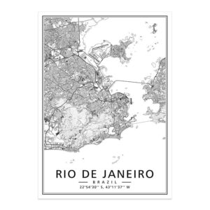 Brazil Metro Map Canvas Art - Image 9