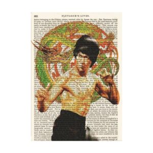 Bruce Lee Enter the Dragon Canvas Art - Image 1