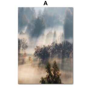 Cabin In The Lake Gallery Wall Canvas Art - Image 6
