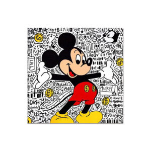 Cartoon Mickey Comics Canvas Art - Image 1