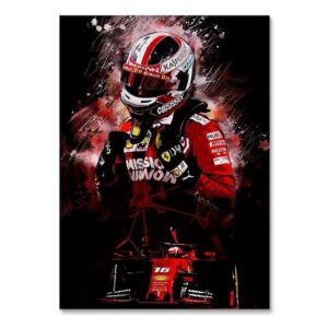 Charles Leclerc Formula 1 Canvas Art - Image 6