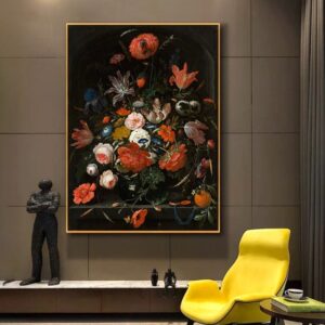 Classic Vintage Floral Canvas Art - Image 2