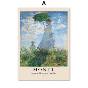 Claude Monet Waterlily Bridge Canvas Art - Image 5