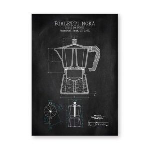 Coffee Pot Patent Blueprint Canvas Art - Image 14