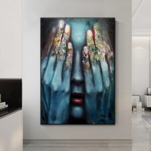 Colored Fingers Canvas Art - Image 2