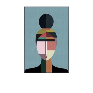 Contemporary Abstract Faces Canvas Art - Image 7