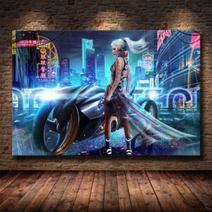 Cyberpunks Gangster Canvas Art - Image 1