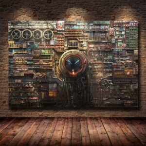 Cyberpunks Residential Apartment Canvas Art - Image 1