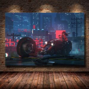 Cyberpunks Rider Painting - Image 1