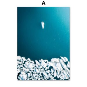 Deep Blue Sea Glacier Canvas Art - Image 5
