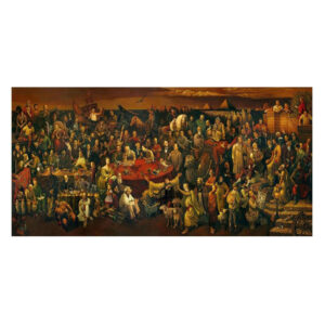Discussing The Divine Comedy Canvas Art - Image 1