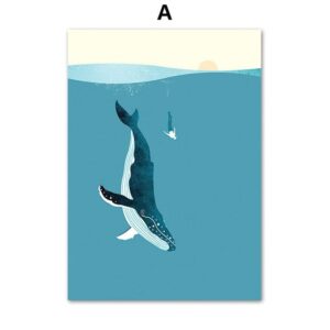 Diving With The Whales Gallery Wall Canvas Art - Image 5