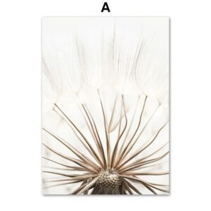 Dolomites Beach Reeds Dandelion Gallery Wall Canvas Art - Image 5