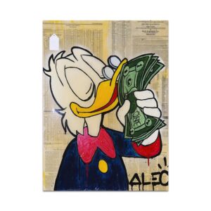 Donald Duck Love Money Canvas Art - Image 6