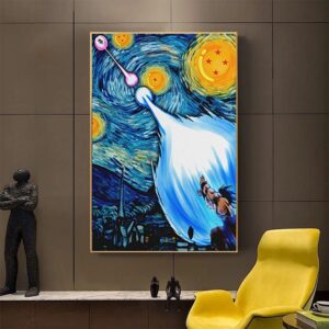 Dragon Ball Starry Night Canvas Art - Image 2