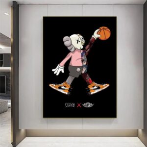 Dunking Kaws Canvas Art - Image 6