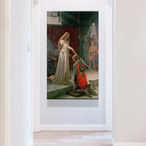 Edmund Blair Leighton Accolade Canvas Art - Image 5