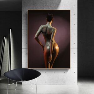 Erotic Nude Lady Figure Canvas Art - Image 2