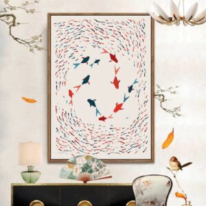 Eternal Goldfish Canvas Art - Image 2