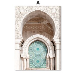 Eurasian Architecture Desert Gallery Wall Canvas Art - Image 5