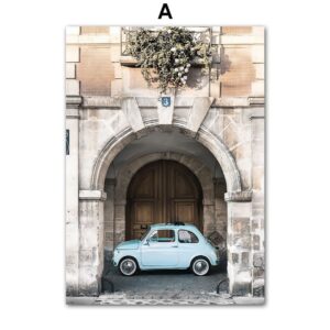 Europe Vintage Village Gallery Wall Canvas Art - Image 5