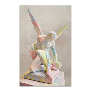Famous Graffiti Sculpture Angel Canvas Art - Image 7