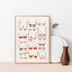 Floral Boobs Canvas Art - Image 4