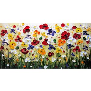 Flower Oil Painting Canvas Art - Image 6