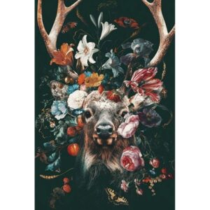 Flowers & Animals Painting Canvas Art - Image 4